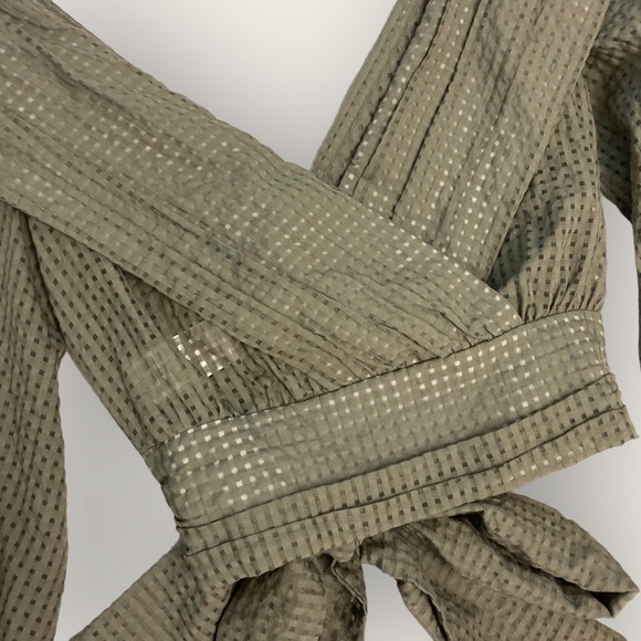 NWT Maeve by Anthropology Green Blouse - Picture 8 of 12